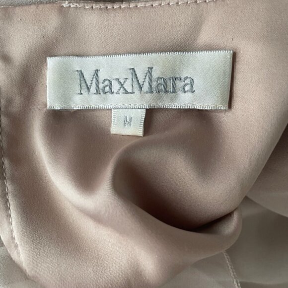 MaxMara Chiffon Pleated Dress Size M - Picture 6 of 10